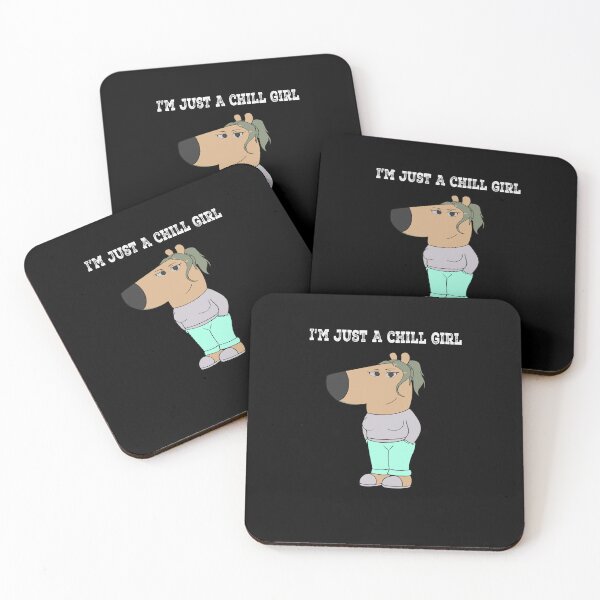 Item preview, i'm just a chill girl, funny meme chill girl  designed and sold by Yonshop.
