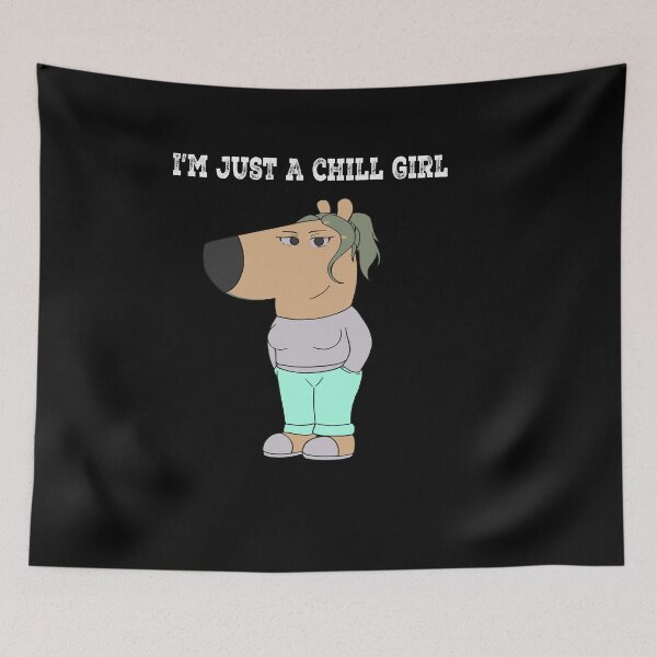 Item preview, i'm just a chill girl, funny meme chill girl  designed and sold by Yonshop.