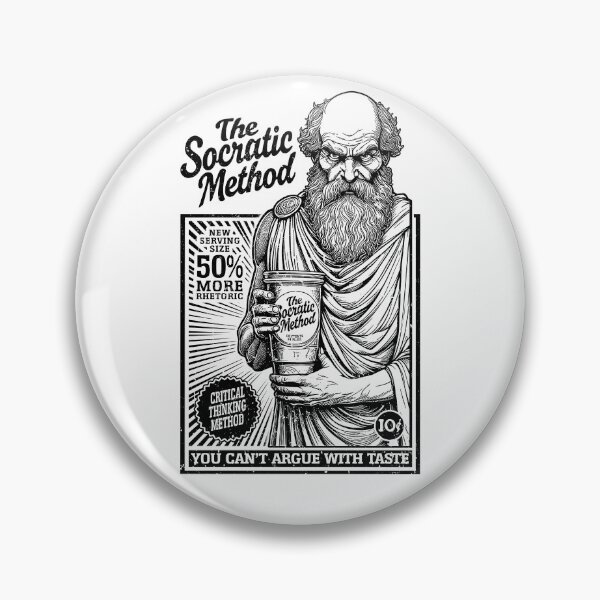 Item preview, Socrates Funny Philosophy Socratic Method Retro Vintage Ad designed and sold by GrandeDuc.