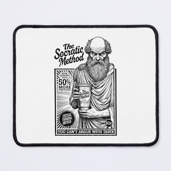 Item preview, Socrates Funny Philosophy Socratic Method Retro Vintage Ad designed and sold by GrandeDuc.