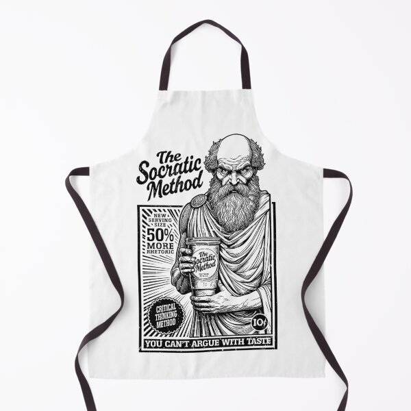 Item preview, Socrates Funny Philosophy Socratic Method Retro Vintage Ad designed and sold by GrandeDuc.