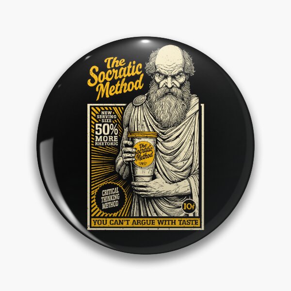 Item preview, Socrates Funny Philosophy Socratic Method Retro Vintage Ad designed and sold by GrandeDuc.