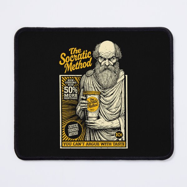 Item preview, Socrates Funny Philosophy Socratic Method Retro Vintage Ad designed and sold by GrandeDuc.