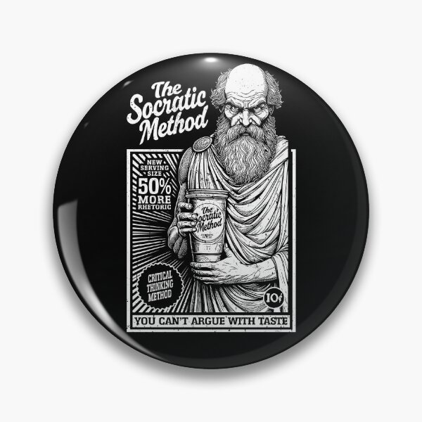 Item preview, Socrates Funny Philosophy Socratic Method Retro Vintage Ad designed and sold by GrandeDuc.