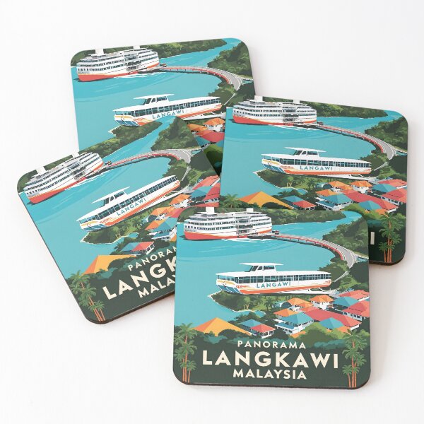Item preview, Panorama Langkawi Malaysia Vintage Travel Tourism designed and sold by TravelersGems.