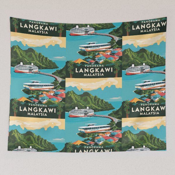 Item preview, Panorama Langkawi Malaysia Vintage Travel Tourism designed and sold by TravelersGems.