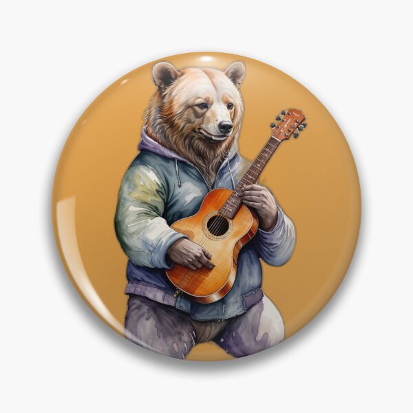 Item preview, Bear Playing the Guitar designed and sold by QuidNimbus.