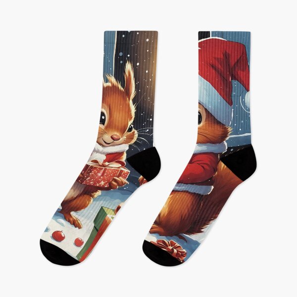 Item preview, Red Squirrel Toddlers opening Christmas presents designed and sold by Colin Bentham.