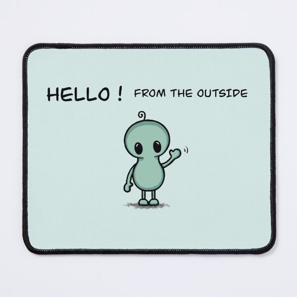 Item preview, cute alien hello from the outside designed and sold by Pezi-Creation.