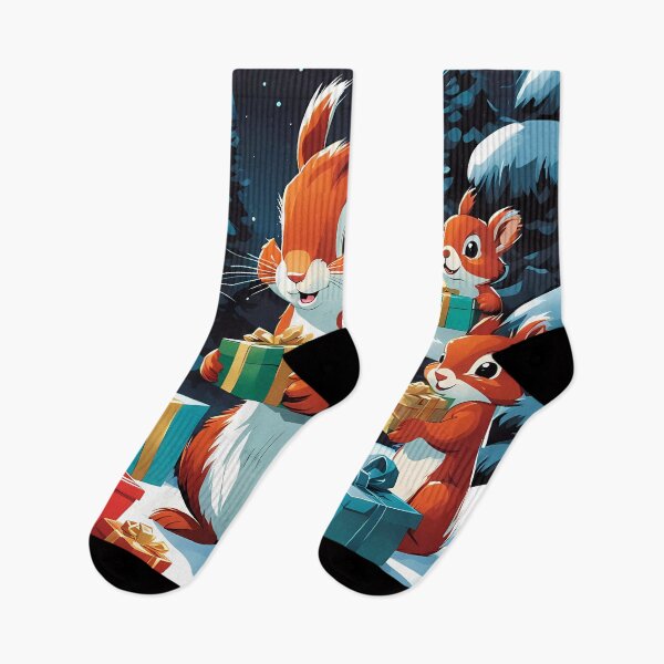 Item preview, Red Squirrel Toddlers opening Christmas presents designed and sold by Colin Bentham.