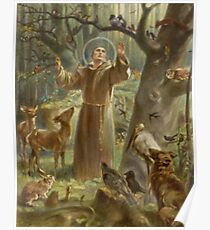St. Francis of Assisi Preaching to the Animals Poster