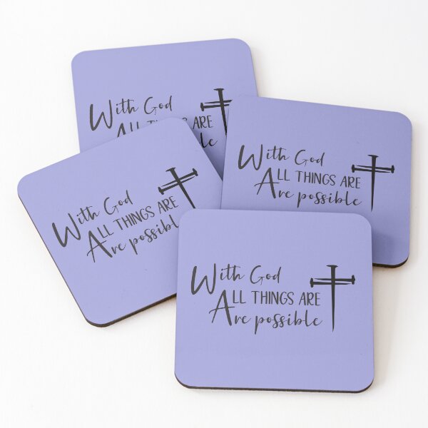 Item preview, With God all Things are Possible - Bible Quote designed and sold by simplydesignart.