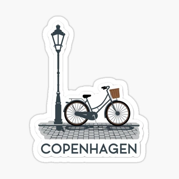 Item preview, Copenhagen sticker designed and sold by BABA1655.