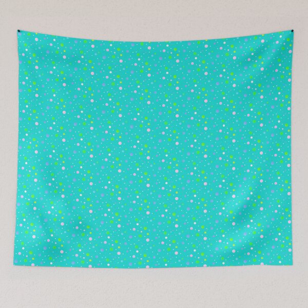 Item preview, turquoise bright dots  | Green blue vibrant light color dot pattern designed and sold by lausn.