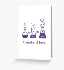 You and me and our chemistry of love. Valentine's Greeting Card