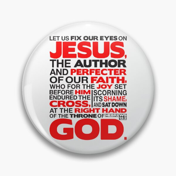 Item preview, Hebrews 12:2 Let Us Fix Our Eyes On Jesus designed and sold by plushism.
