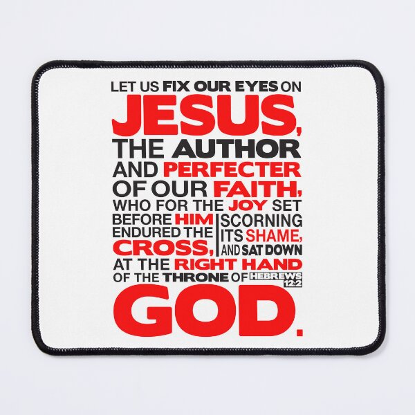 Item preview, Hebrews 12:2 Let Us Fix Our Eyes On Jesus designed and sold by plushism.