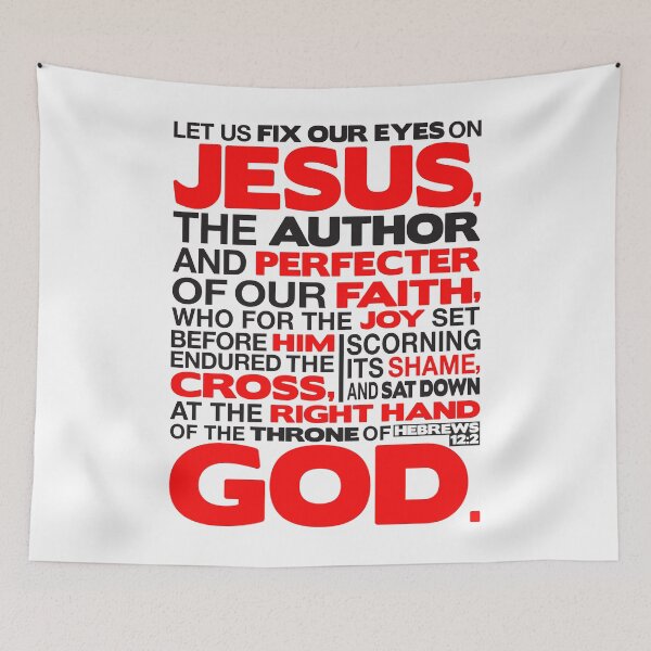 Item preview, Hebrews 12:2 Let Us Fix Our Eyes On Jesus designed and sold by plushism.
