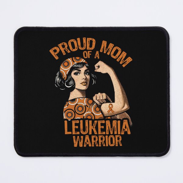 Item preview, Proud Mom Of A Leukemia Warrior Retro Awareness Support designed and sold by TeeByDesignsCo®.
