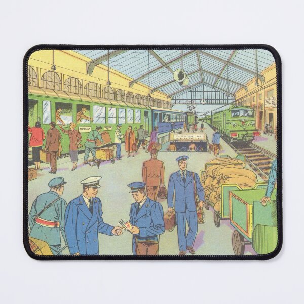 Item preview, vintage train station, train ride designed and sold by Mauswohn.
