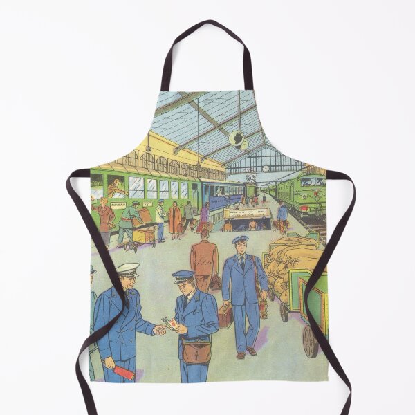 Item preview, vintage train station, train ride designed and sold by Mauswohn.