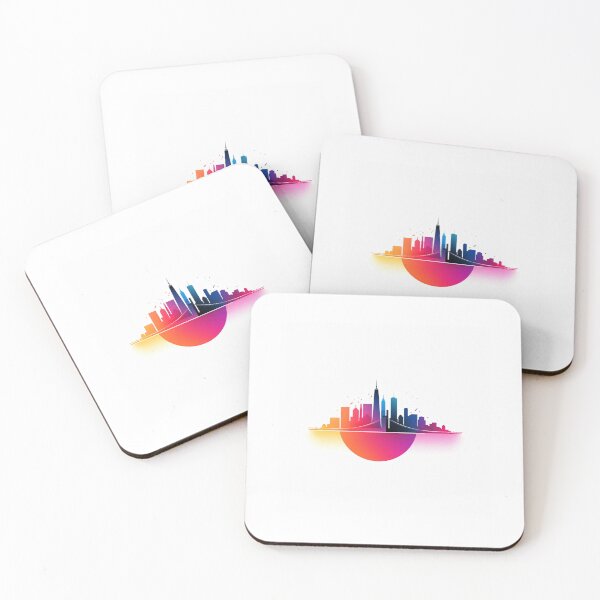Item preview, Modern iconic city logo on white background designed and sold by MiraCleAI.