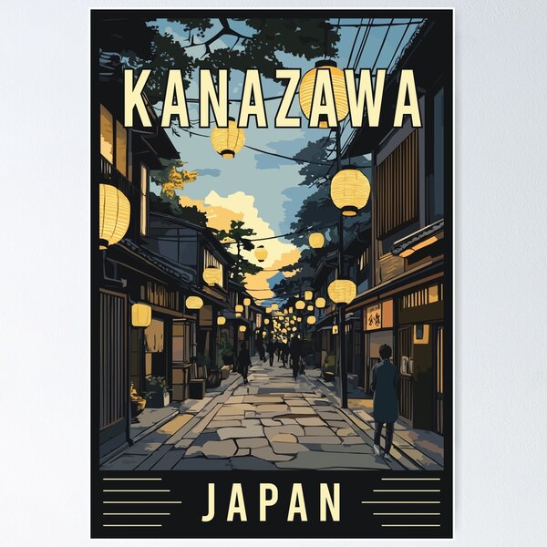 Item preview, Experience Kanazawa in Japan - Elegant Travel Art designed and sold by turtlestart.