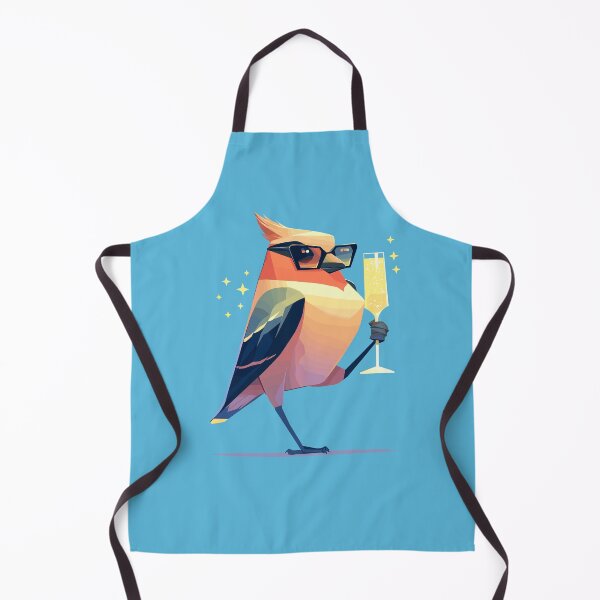 Item preview, Cool cedar waxwing bird ready for the new year designed and sold by etherElric.