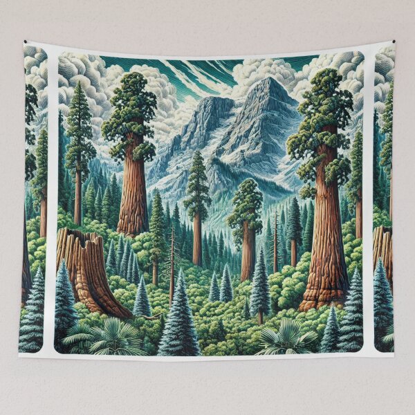 Item preview, Majestic Sequoias in Mountain Wilderness designed and sold by Meta2Physical.