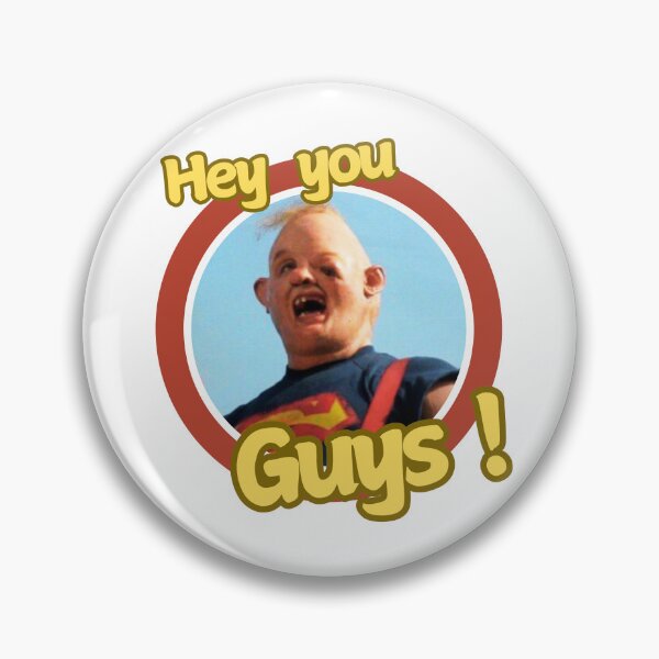 Item preview, Hey you guys! - Class Sloth quote - The Goonies - yellow / orange designed and sold by TheRubberOnion.