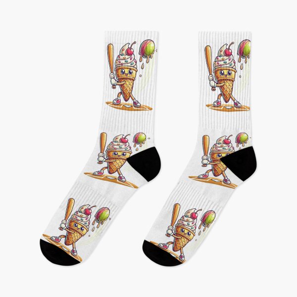 Item preview, Funny Baseball Ice Cream Cone Sports designed and sold by JessArty ⭐⭐⭐⭐⭐.