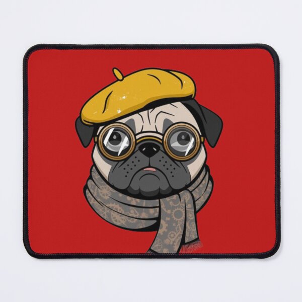 Item preview, Hipster Pug designed and sold by 123ks.