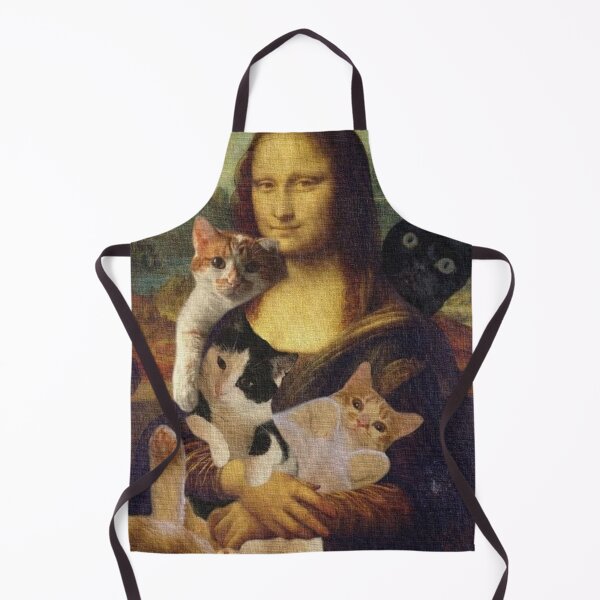Item preview, Mona Lisa with Cats: Whimsical Renaissance Twist designed and sold by Grind107.