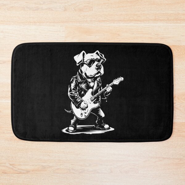 Item preview, Rock Dog Playing Guitar, Perfect for Dog Lovers and Rock Lovers designed and sold by Hoahip.