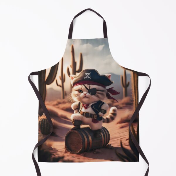 Item preview, Pirate cat in the desert. designed and sold by MyHappyArtShop.