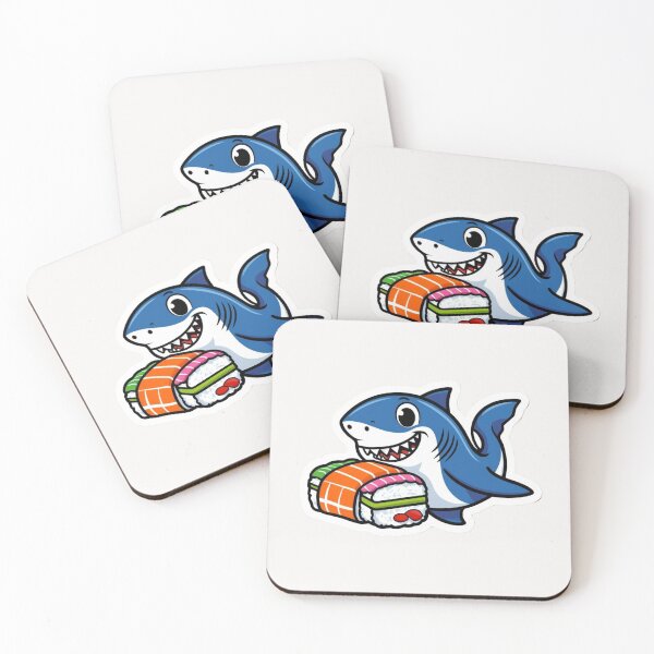 Item preview, Shark having sushi| Sushi lover | Japanese food at Gobble Gala  designed and sold by Kids GobbleGala.