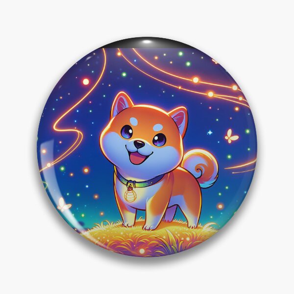 Item preview, Adorable Shiba Inu in a Starry Nightscape designed and sold by Taans-Creation.