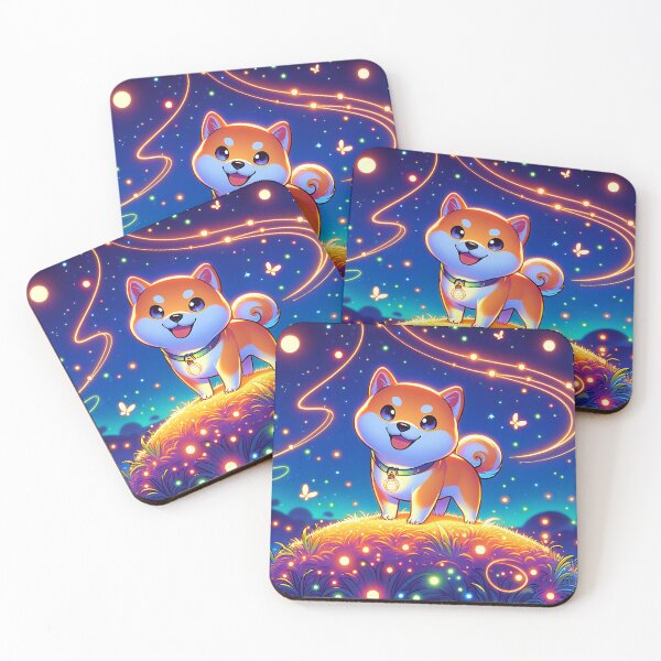 Item preview, Adorable Shiba Inu in a Starry Nightscape designed and sold by Taans-Creation.
