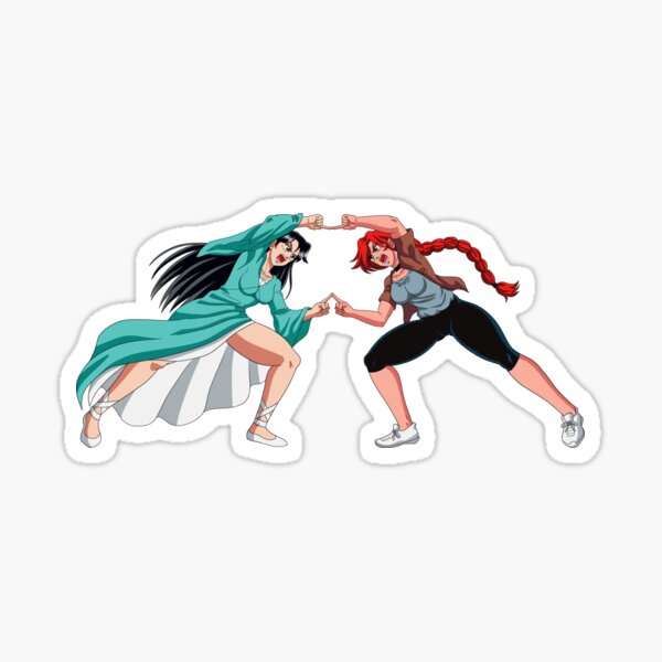 Fenghua and Cat Anime Dragon Ball Z Tribute Fusion Dance Sticker