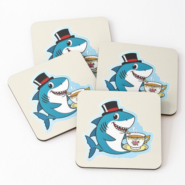 Item preview, Shark having Coffee | Coffee-Lovers | I want my coffee | Gobble Gala  designed and sold by Kids GobbleGala.