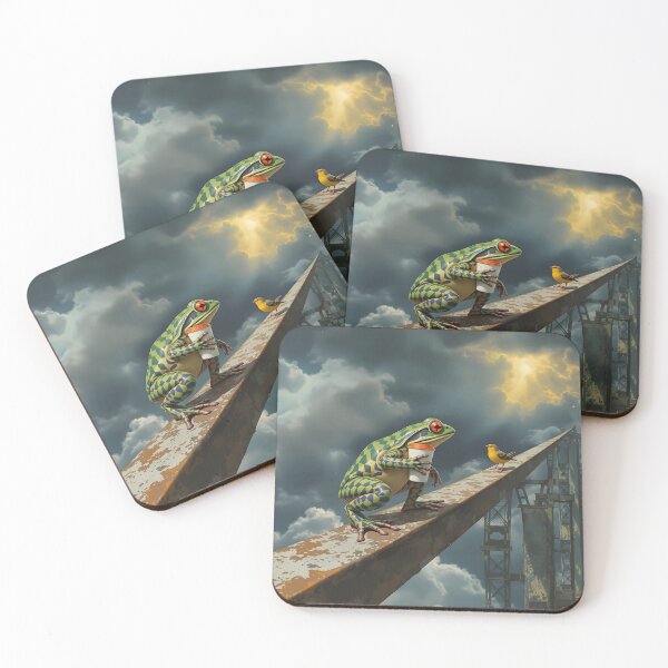 Item preview, Coffee Frog and Warbler designed and sold by HabitableMoons.