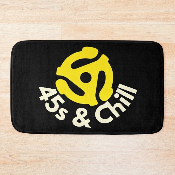 Item preview, 45s & Chill – Retro Vinyl Adapter Design designed and sold by JCRockDesign.