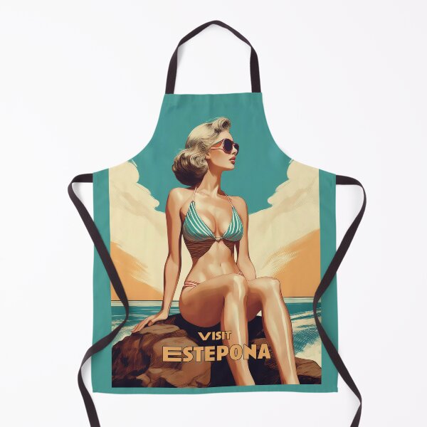Item preview, Estepona Retro style Travel poster designed and sold by Boxing Kangaroo Retail Company.