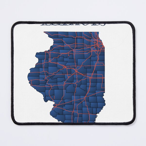 Item preview, Illinois Counties & Major Highways designed and sold by PhilbonianDezin.