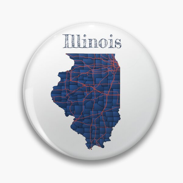 Item preview, Illinois Counties & Major Highways designed and sold by PhilbonianDezin.