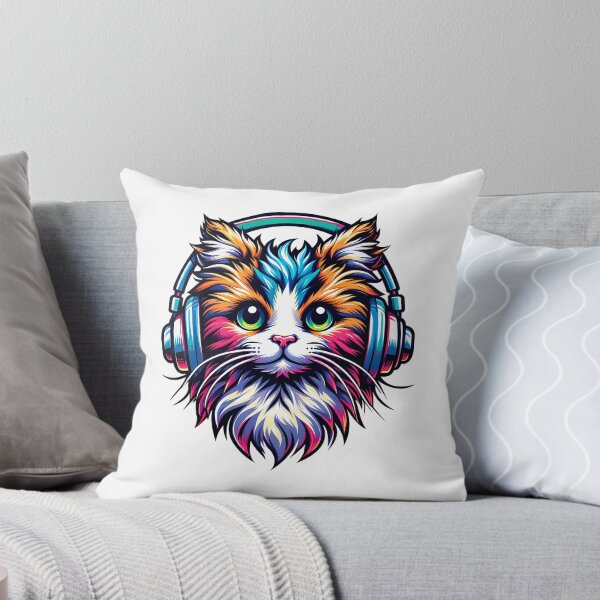 Item preview, Chill Ragamuffin Cat Enjoying Music designed and sold by EnchantSticks.