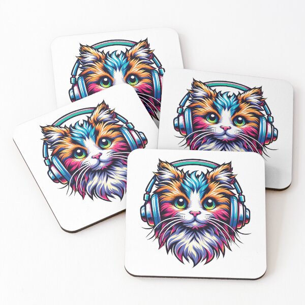 Item preview, Chill Ragamuffin Cat Enjoying Music designed and sold by EnchantSticks.