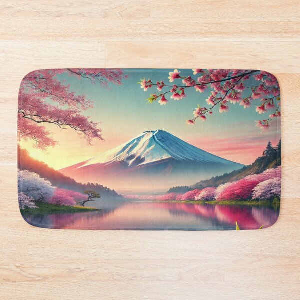 Item preview, Spring in Japan – Stunning Landscape of Mount Fuji and Cherry Blossoms designed and sold by NihonKamonScape.