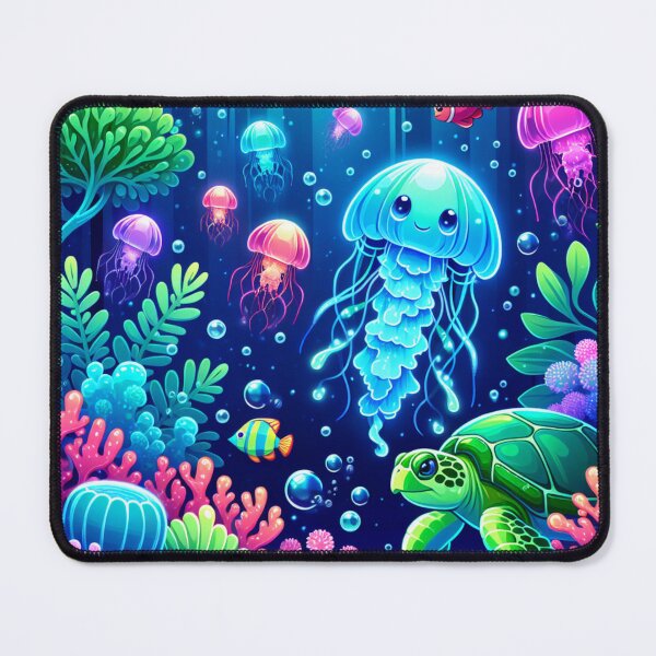 Item preview, Vibrant Ocean Fantasy with Jellyfish and Turtles designed and sold by Taans-Creation.