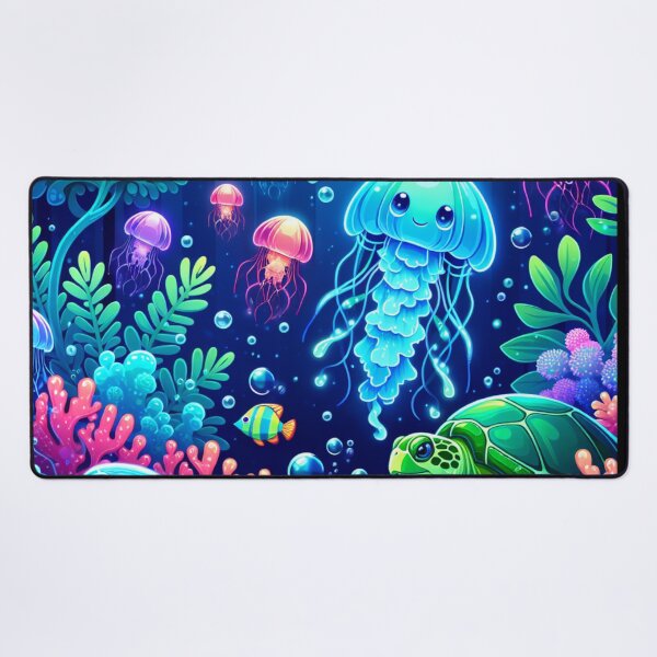 Item preview, Vibrant Ocean Fantasy with Jellyfish and Turtles designed and sold by Taans-Creation.